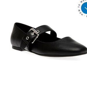 Black Women's Mary Jane Flats